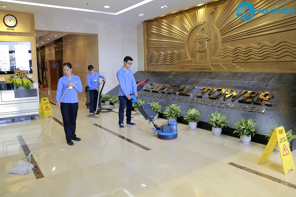 Pan Services Hà Nội cung cấp dịch vụ vệ sinh tòa nhà cao cấp