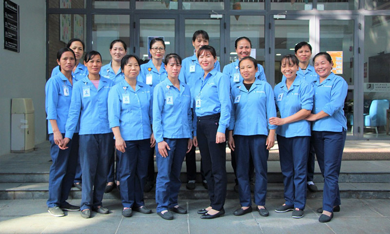 Đội ngũ Pan Services Hà Nội tại St. Paul American School